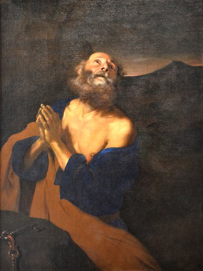 Saint Peter in Prayer by Pier Francesco Mola